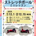 ストレッチポールミニレッスン開催決定