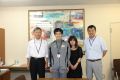 2017.5.29　タイ・バンコクで開催された2017INAS世界陸上競技選手権大会に出場した広島市陸上競技協会所属の上村勇貴選手が結果報告に本協会を訪問されました