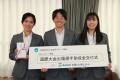 2025.10.31　（一社）広島市ホッケー協会所属、コカ・コーラレッドスパークスホッケー部から「第11回AHF女子アジアカップ」に出場した選手が、結果報告に来局されました